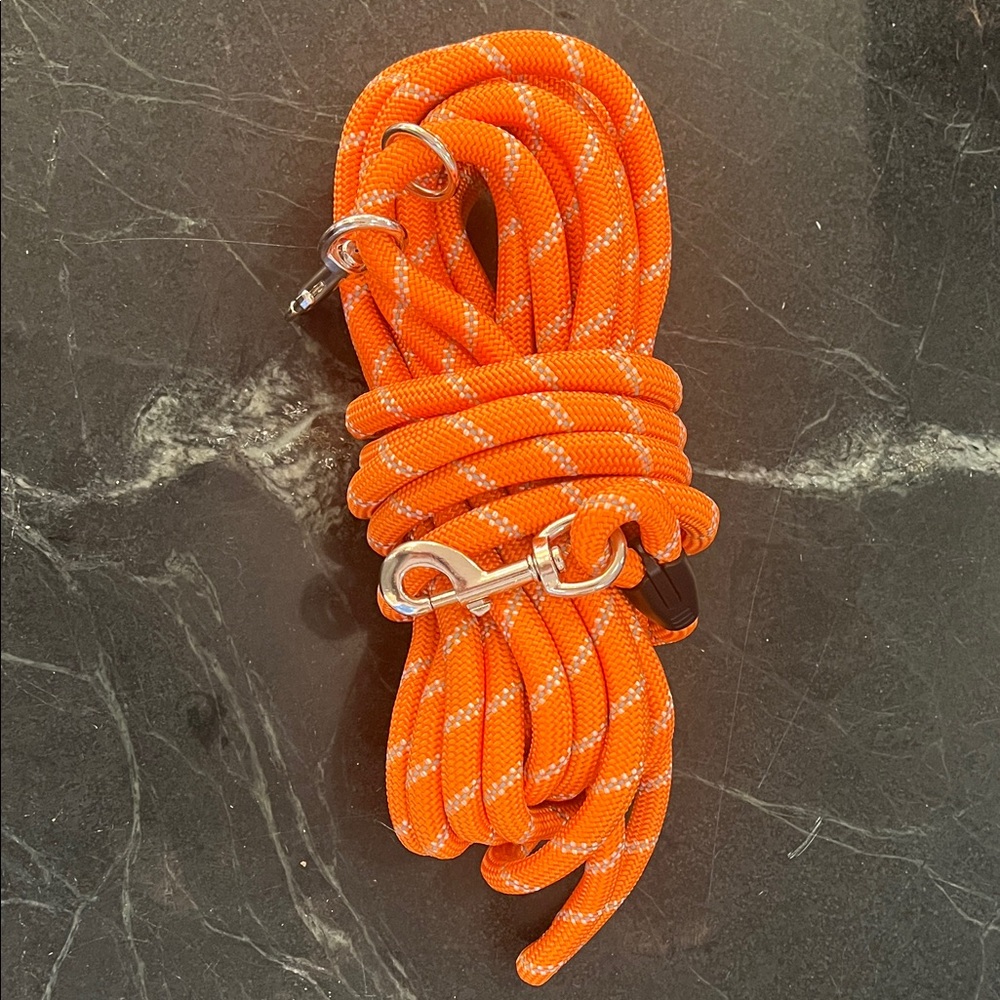 Bright Orange Dog Lead 30 foot